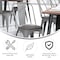 Flash Furniture Silver Metal Stack Chair with Gray Poly Resin Seat CH-31230-SIL-PL1G-GG - alternate 5